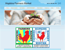 Tablet Screenshot of hopkinsfarmersmarket.com